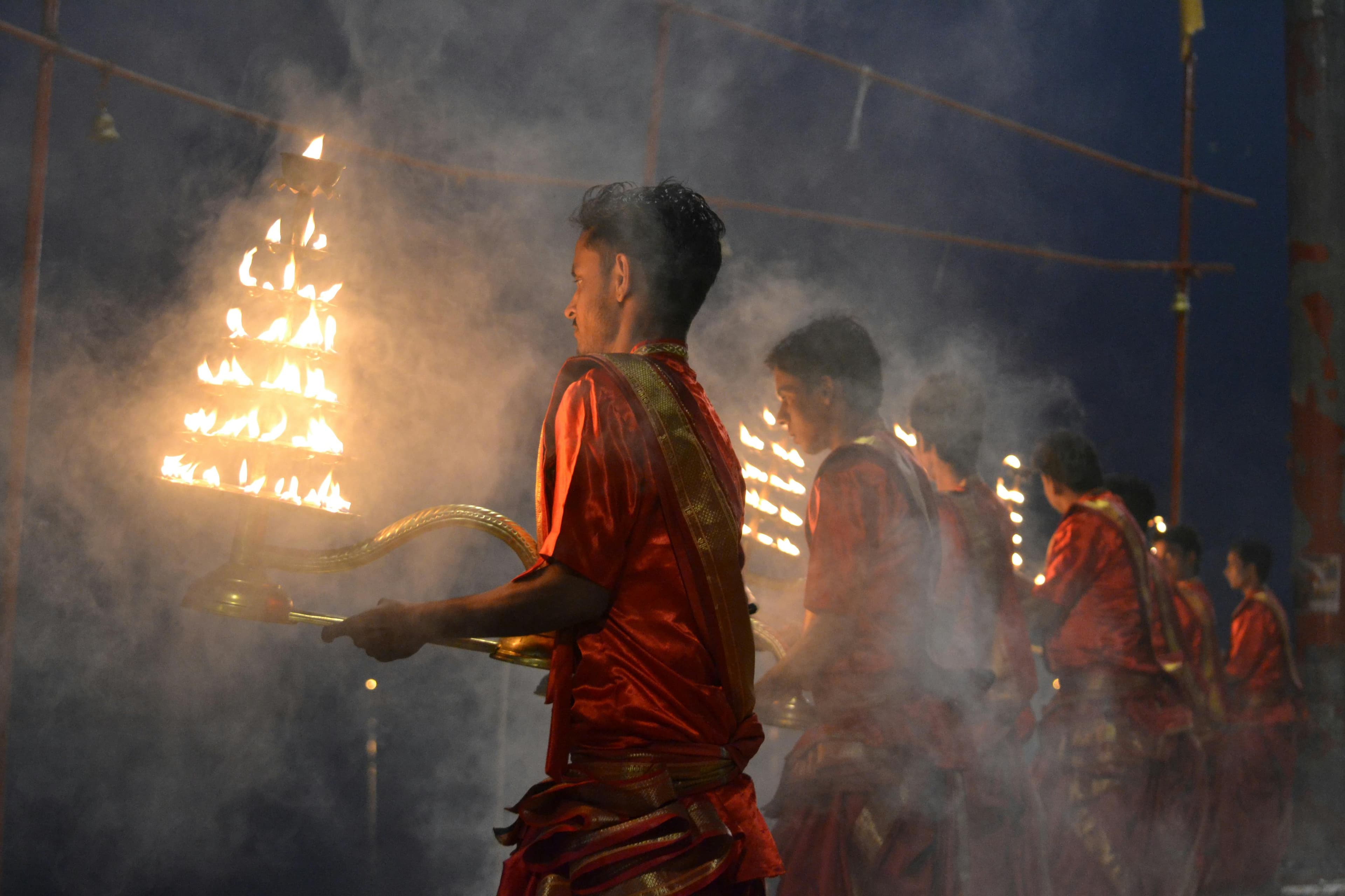 Maha Shivratri 2026: Night of Shiva and Shakti evening aarti at santan hindu temple.